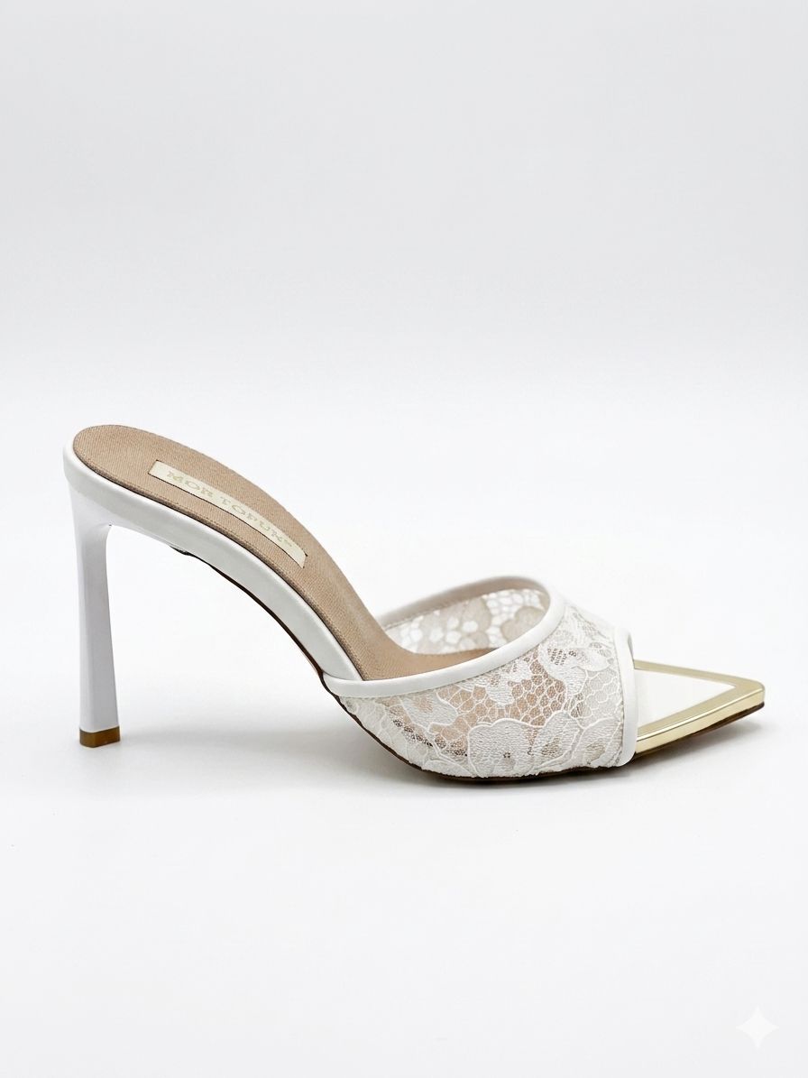 Papuc elegant dantela dama cod -5