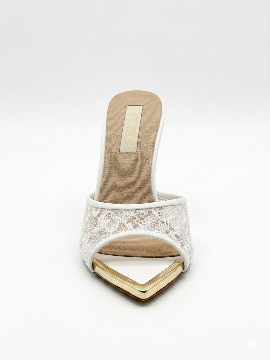 Papuc elegant dantela dama cod -5