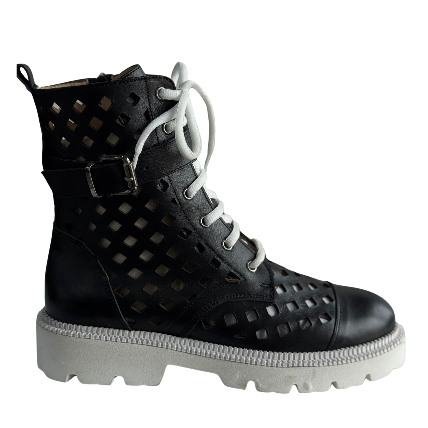 Gheata perforata casual damă piele naturală, cod 8759