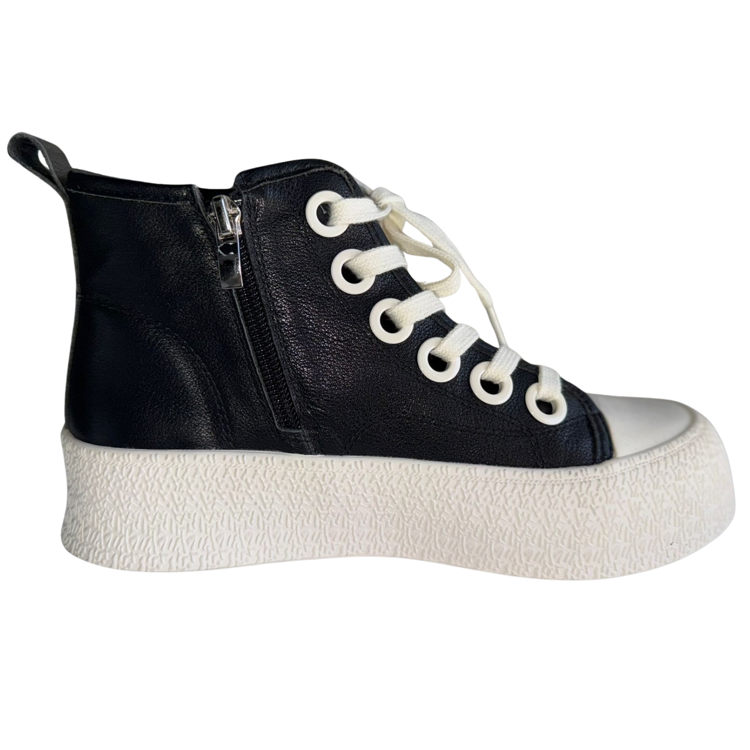 Ghete sport damă piele, negru, cod 2A61-8