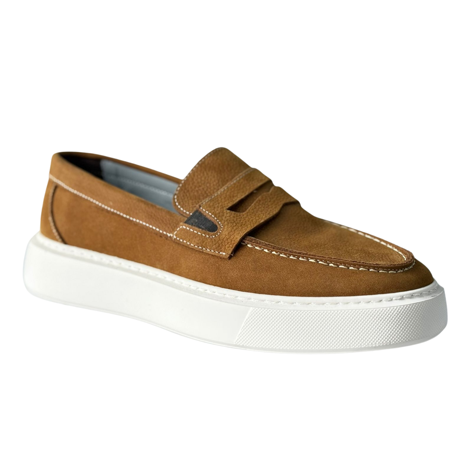 Mocasini barbat piele intoarsa Cod S1