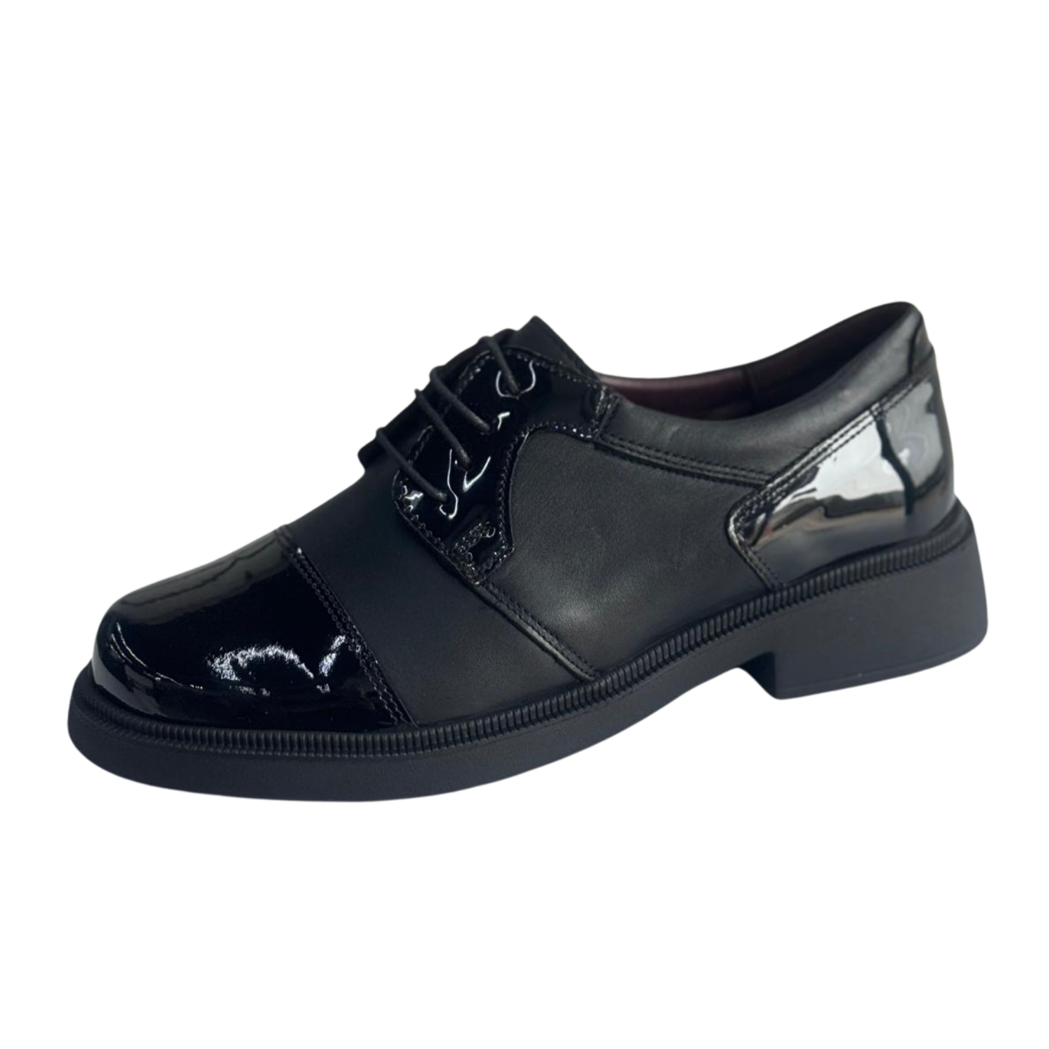 Pantof damă piele naturală, negru, cod 15639