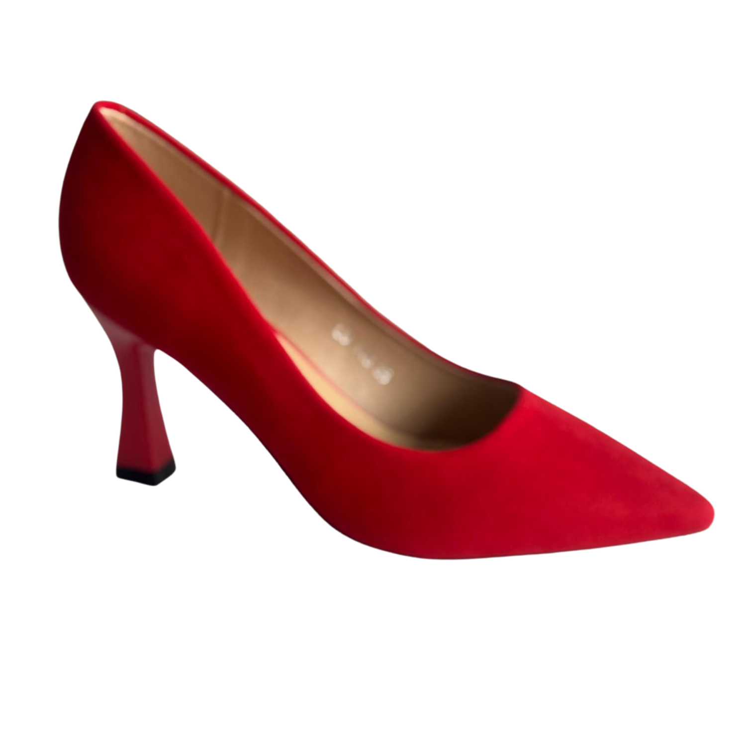 Pantof damă stiletto catifea, cod 143