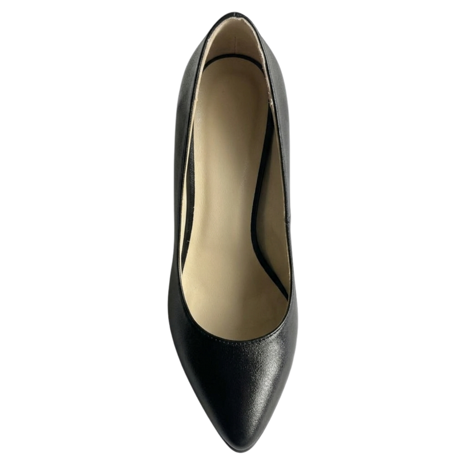 Pantof damă negru piele naturală 10 cm, cod P1