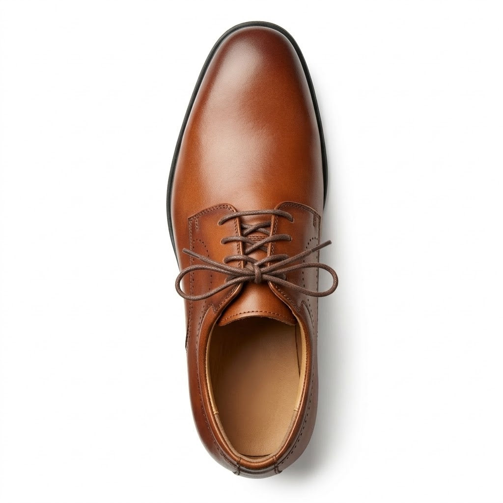 Pantof elegant piele bărbat piele natural, maro coniac H2303257-1
