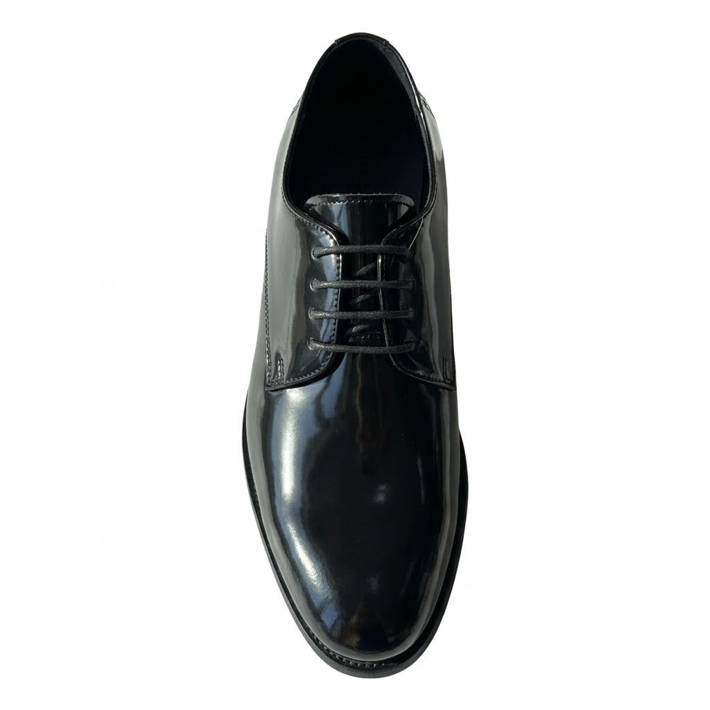 Pantof elegant bărbat piele naturală negru lac F1038292