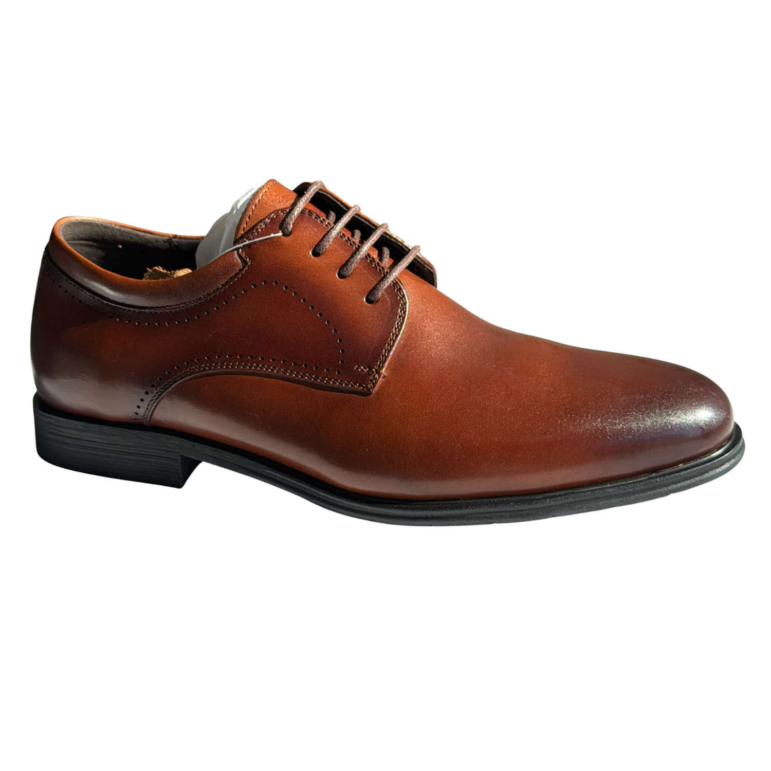 Pantof elegant piele bărbat piele natural, maro coniac H2303257-1