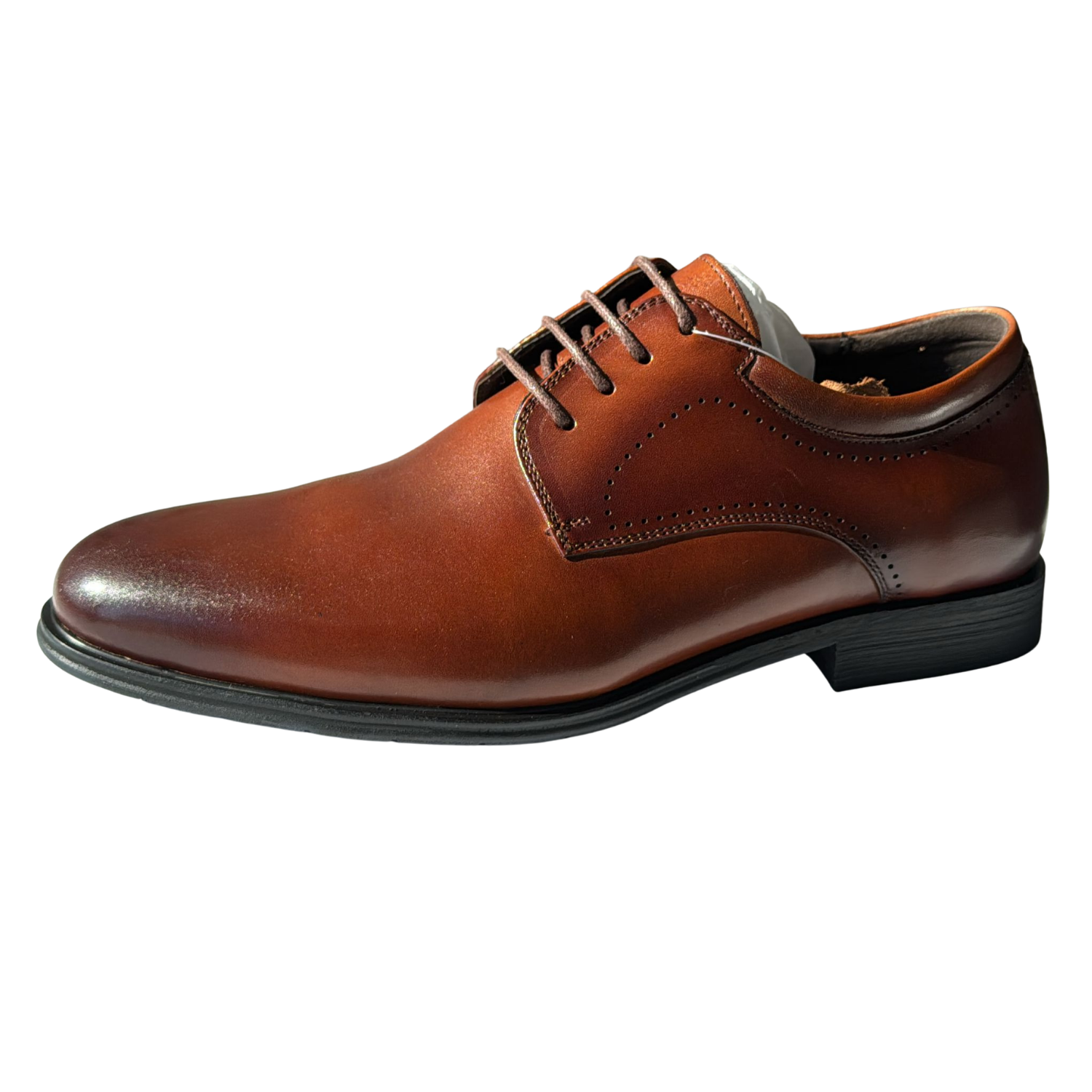 Pantof elegant piele bărbat piele natural, maro coniac H2303257-1