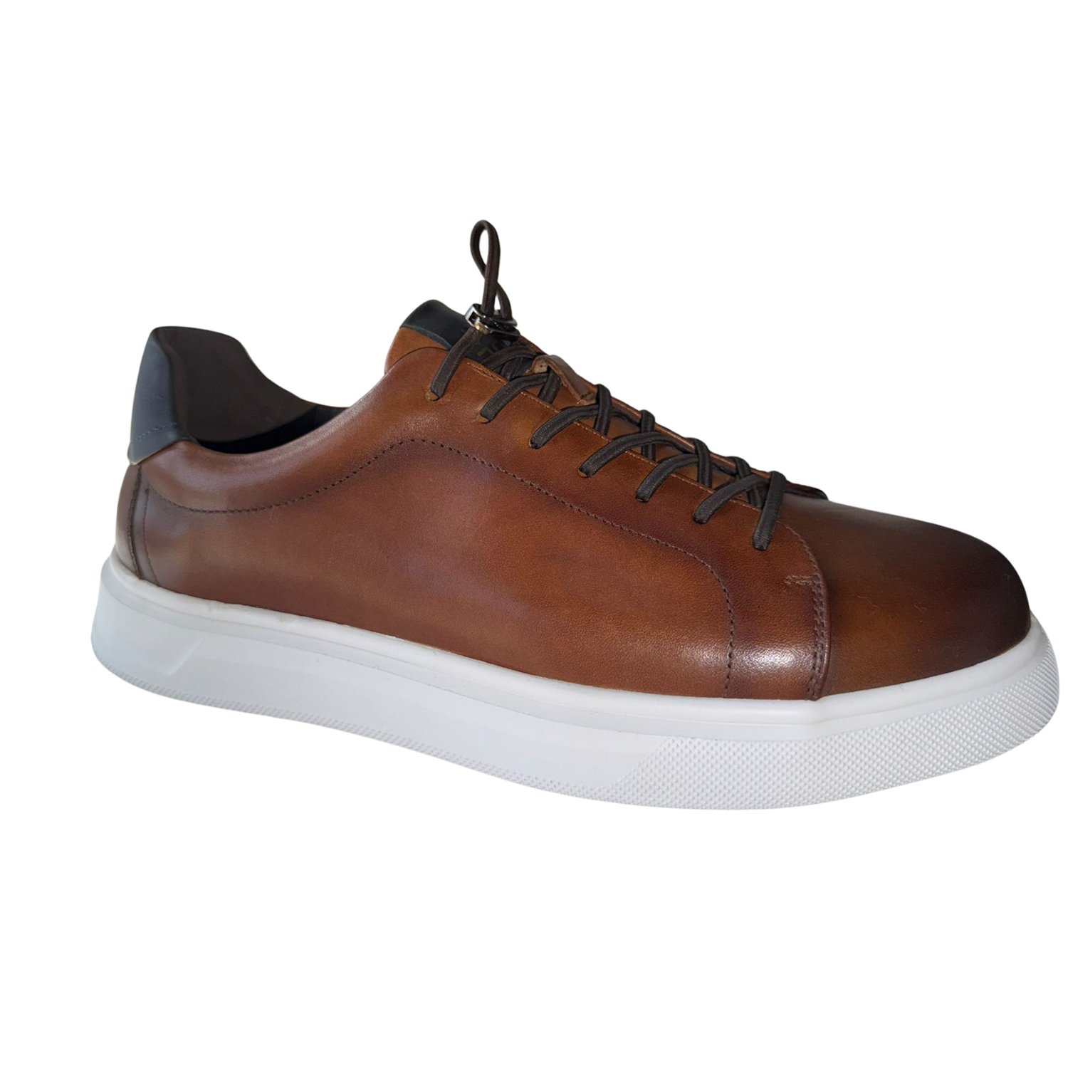 Pantofi sport bărbat piele, maro coniac, cod F172472