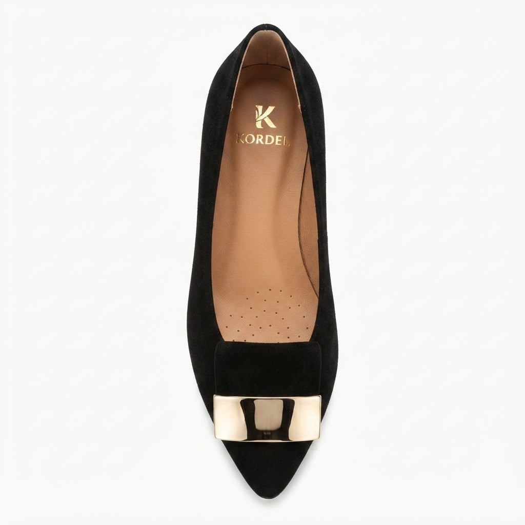 Pantofi Damă Eleganti „Kordel” din Piele Naturală Întoarsă cod 3120-1