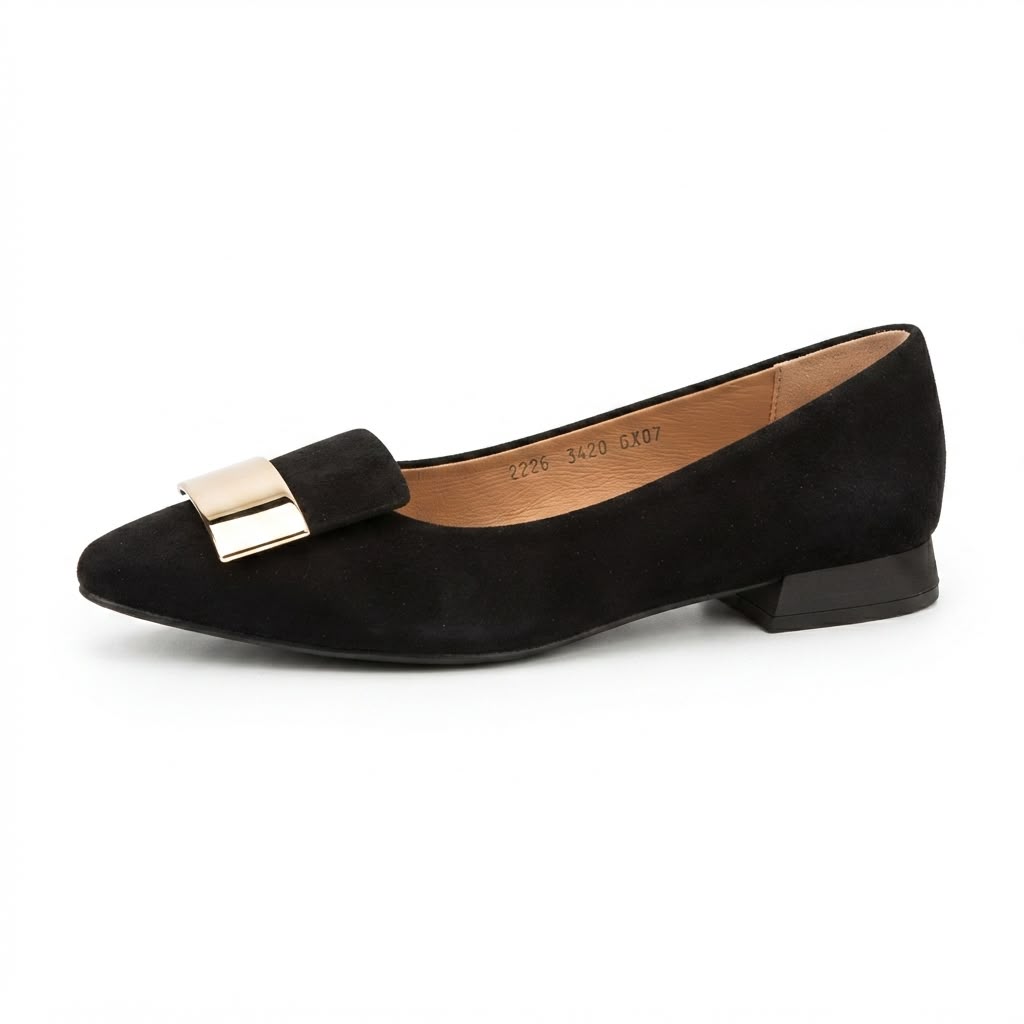 Pantofi Damă Eleganti „Kordel” din Piele Naturală Întoarsă cod 3120-1