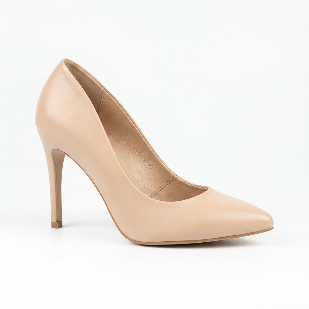 Pantofi Damă Stiletto „KORDEL” din Piele Naturală cod 1242