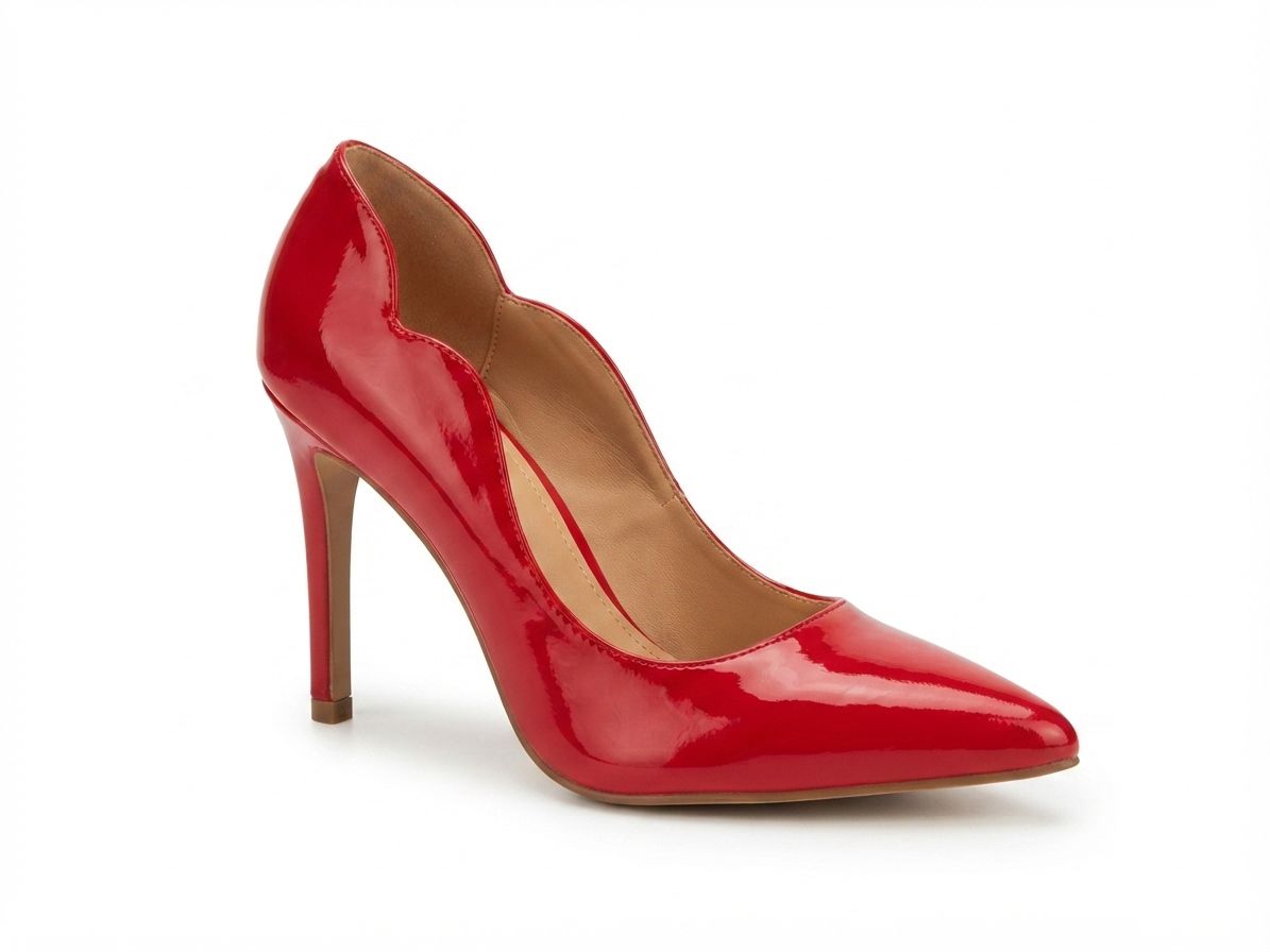 Pantofi Damă Stiletto „KORDEL” din Piele Naturală Lăcuită Cod 2962