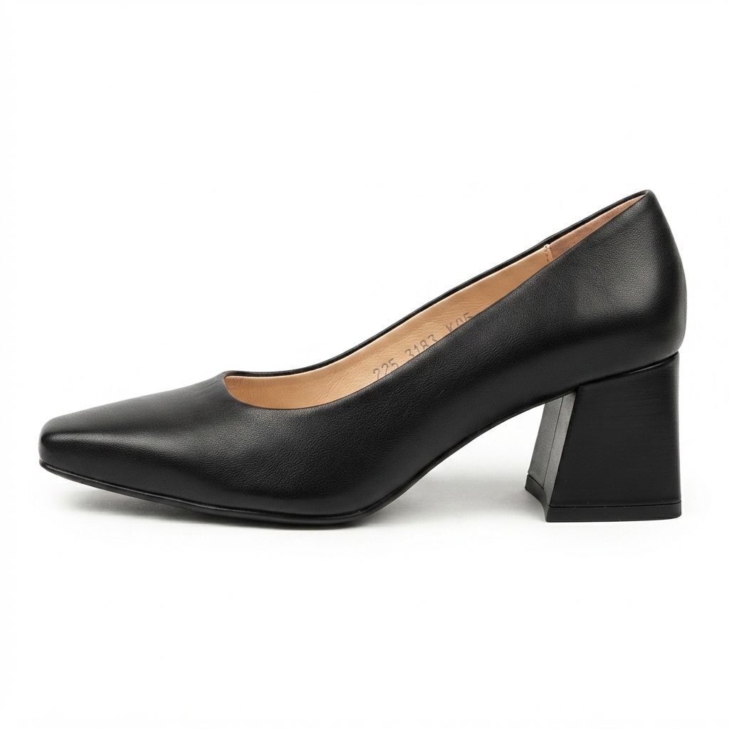 Pantofi Dama Eleganti din Piele Naturala Neagra Kordel - Cod 3183
