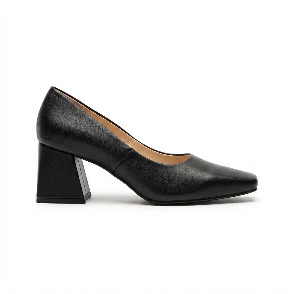 Pantofi Dama Eleganti din Piele Naturala Neagra Kordel - Cod 3183