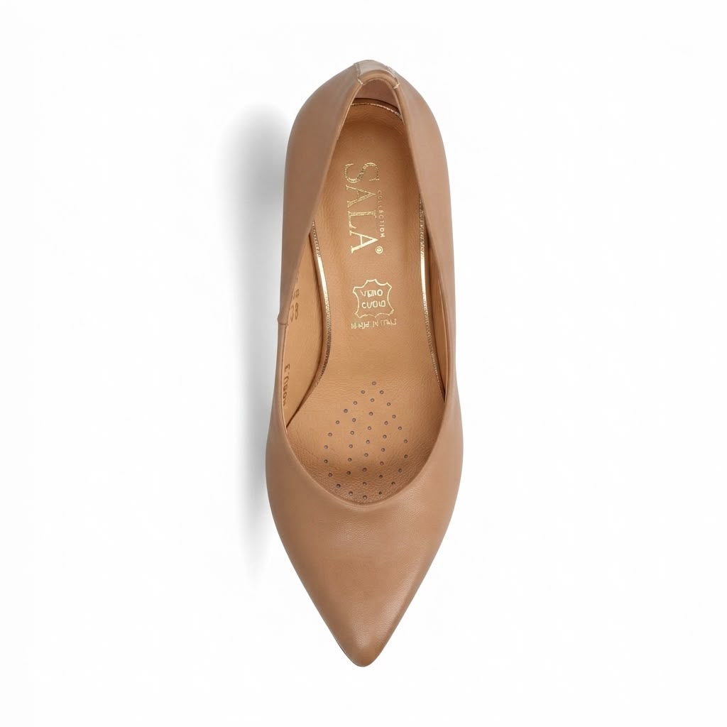 Pantofi Stiletto Eleganți de Damă din Piele Naturală Sala Cod 2328