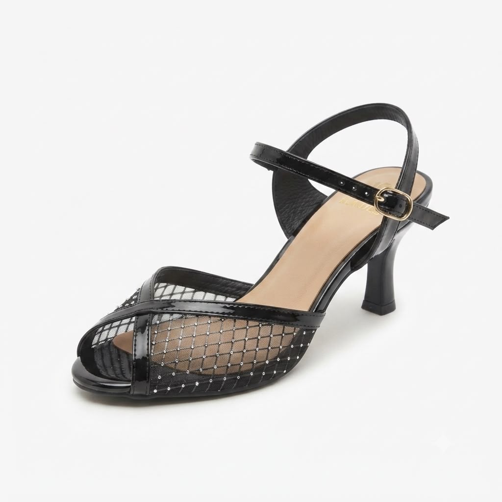 Sandale dama elegante piele naturala plasa cod 3052