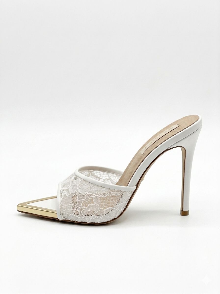 Papuc elegant dantela dama cod -5
